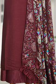 Silk Churidar Material with Stone Work & Print