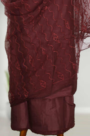 Elegant Silk Churidar Material-Floral Print