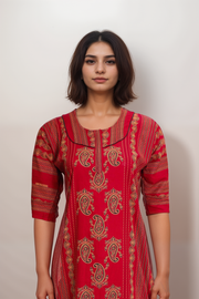 Ajrakh Print Cotton Nighty