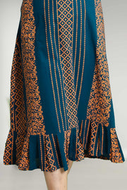 Cotton Night Dress with Floral Print