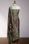 Floral Mirror Work Georgette Churidar Material