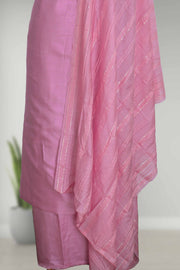 Silk Churidar Material with Sequin & Golden Thread Embroidery