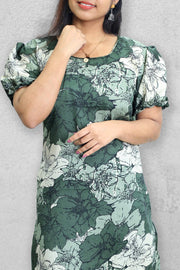 Night Dress-Semi Chiffon