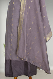 Silk Churidar Material Butta Work with Button