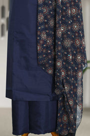 Printed Mirror Work Unstitched Dress Material