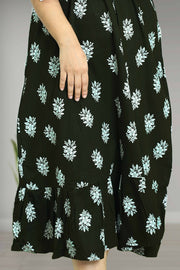 Floral Print Cotton Night Dress