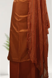Silk Churidar Material – Golden Thread Work with Sequins