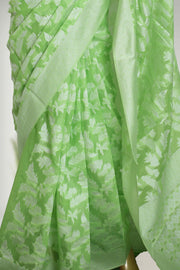 Cotton Silk Saree with Silver Thread Work