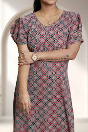 Printed Cotton Flared Top Nightdress