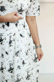 Printed Chiffon Feeding Top