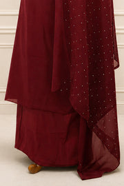 Georgette Churidar Material – Golden Thread Work