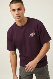 Relax Fit T-Shirt – Plain with Small Thread Work