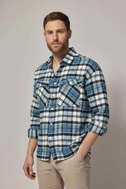 Men Classic Checked Corduroy Casual Shirt