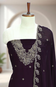 Elegance Stone Work Georgette Dress Material