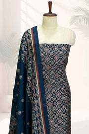 Elegant Ajrakh Print Modal Silk Churidar Set