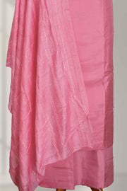 Silk Churidar Material with Golden Embroidery and Box Work