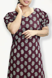 Comfy Cotton Night Dress – Printed Perfection