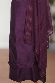 Silk Churidar Material – Golden Thread Work