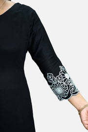 Women  Embroidered  A-line Kurti