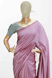 Fancy Vichitra Saree – Silver Glitter Elegance