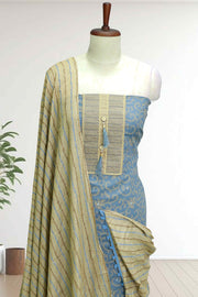 Cotton Churidar Material with Mirror Work
