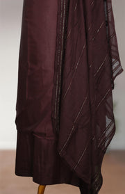 Silk Churidar Material – Golden Thread Work