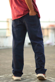 Fireboat Wide-Leg Baggy Jeans – Plain