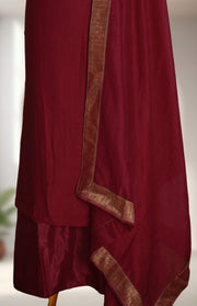 Traditional Brocade Silk Churidar Material