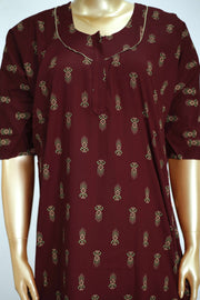 Cotton Nighty – Print with Yoke Design