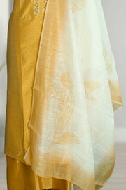 Silk Churidar Material – Butta Work & Mirror Pattern