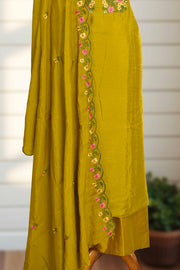 Silk Churidar Material