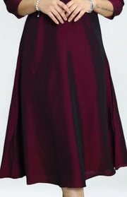 Rangeela Silk Flared Top – Beads & Sequins Work