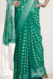 Banarasi Silk Saree – Dew Drop Elegance