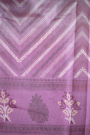 Ruby ZigZag Synthetic Saree