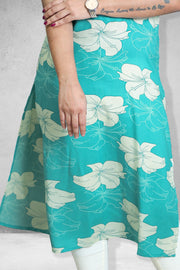 Rayon Printed Round Neck Kurti