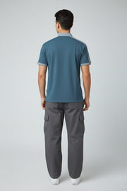 Men’s Collar T-Shirt – 2 Colour with Zip