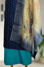 Silk Churidar Material – Sequins with Beads Work