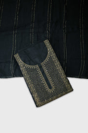 Silk Churidar Material – Golden Thread Work with Sequins