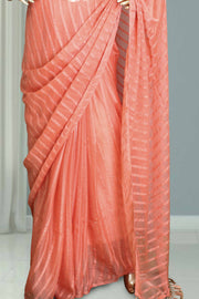 Fancy Chiffon Saree with Stone Work