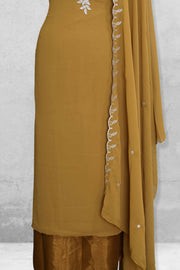 Georgette Churidar Material-Embroidery Thread