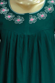 Flowers Nighty – Embroidery Work