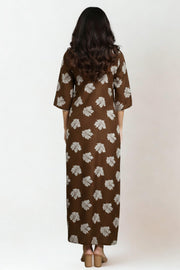 Rayon Nighty – Floral Embroidery Thread Work