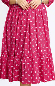 Cotton Kurti – Floral Thread & Sequins Work