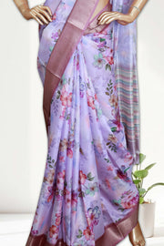 Elegant Floral Georgette Saree