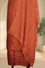 Silk Churidar Material with Sequin & Golden Thread Embroidery