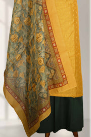 Silk Churidar Material with Print & Box Work