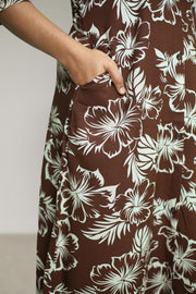 Kurti Palazzo Set – Print & Button Work