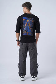 Hog & Fog Drop Shoulder Five Sleeve T-Shirt – Strange Print