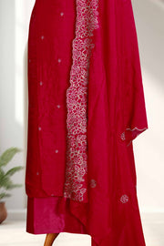 Silk Churidar Material – Embroidery & Beads Work