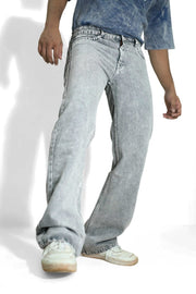 Wide Leg Plain Baggy Pant – Denim